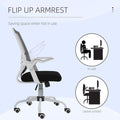 Mesh Swivel Office Chair Task Computer Chair w/ Lumbar Support, Black
