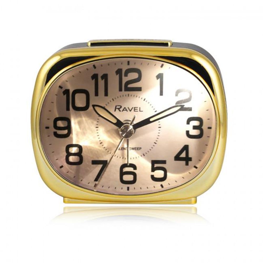 Small Pillow Bedside Alarm Clock - Black/Gold.32