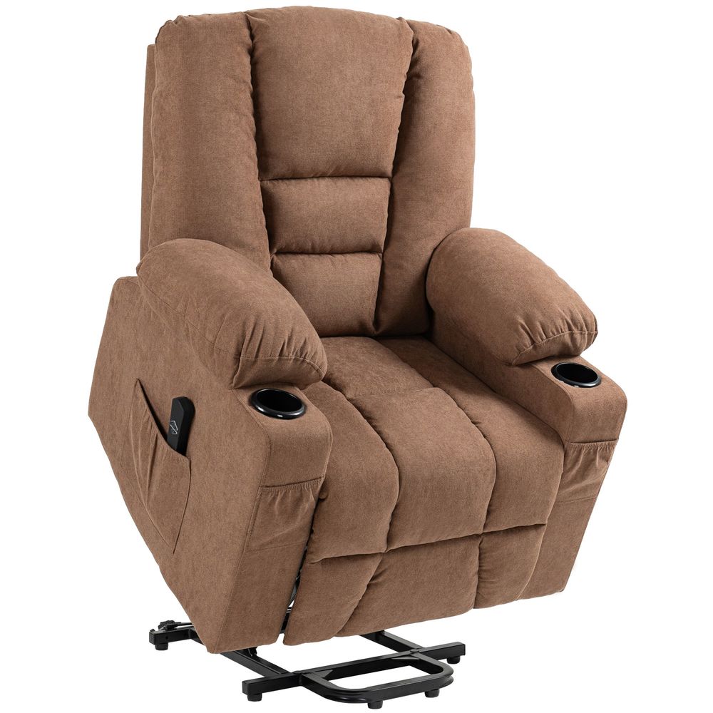 Riser and Recliner Chair w/ Remote, Lift Chair for Elderly, Light Grey