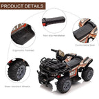 Electric Kids ATV Car with Music - Safe and Fun for 18-36 months - Black