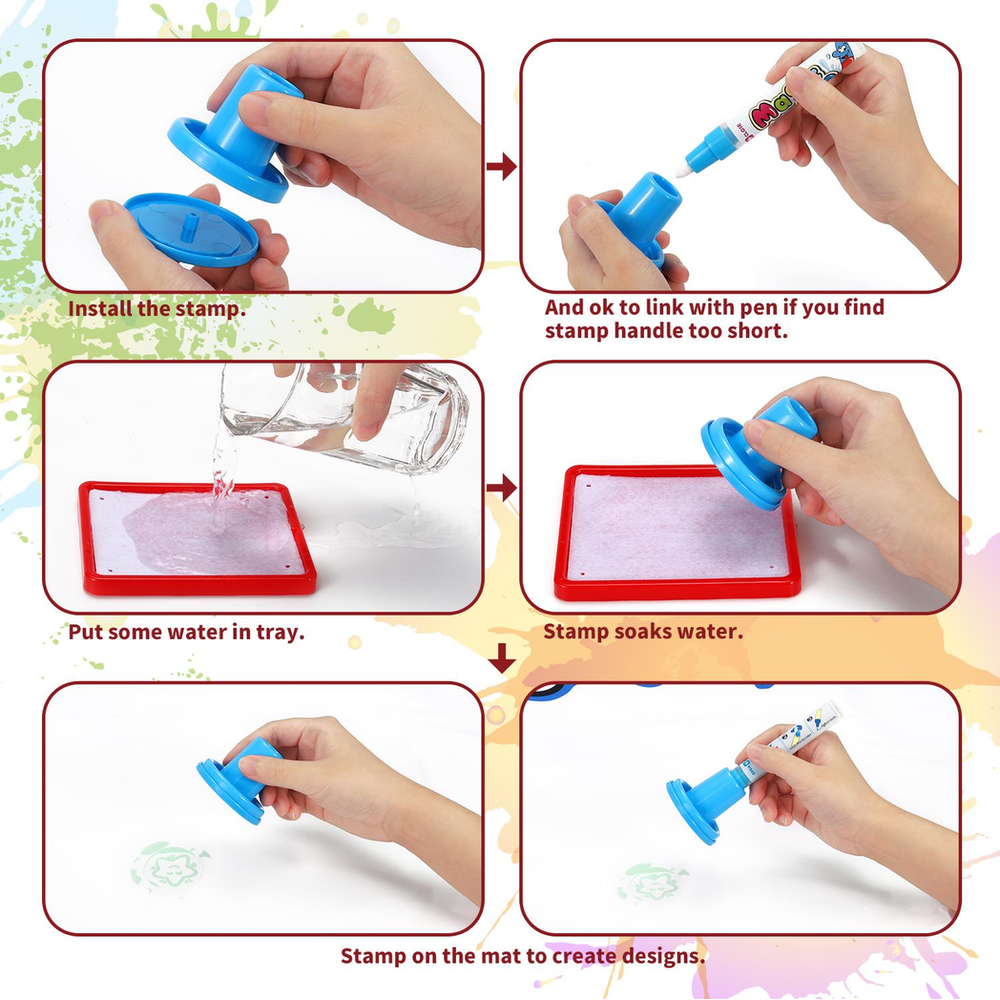 Deluxe Water Doodle Set - Large Drawing Area, Abundant Accessories, Non-Toxic & Eco-Friendly - Gift!