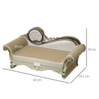 Cat Scratching Bed Pet Furniture Scratching Post w/ Catnip - Brown