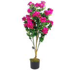 100cm Artificial Azalea Pink Flowers Potted Plant