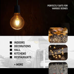 2 Pack E27 LED Edison Dimmable Vintage Amber Glass Warm white 2700K Light Bulbs