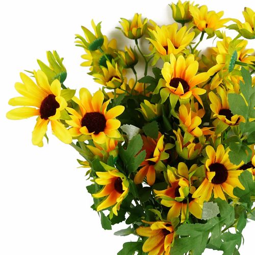 70cm Artificial Yellow Flower Spray