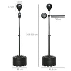 Adjustable Speed Bag: Boxing Bag with Stand, Bar, Black - Improve Timing, & Accuracy
