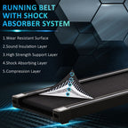 High-Performance Foldable Electric Treadmill - Boost Fitness with LED screen, Safety Lock