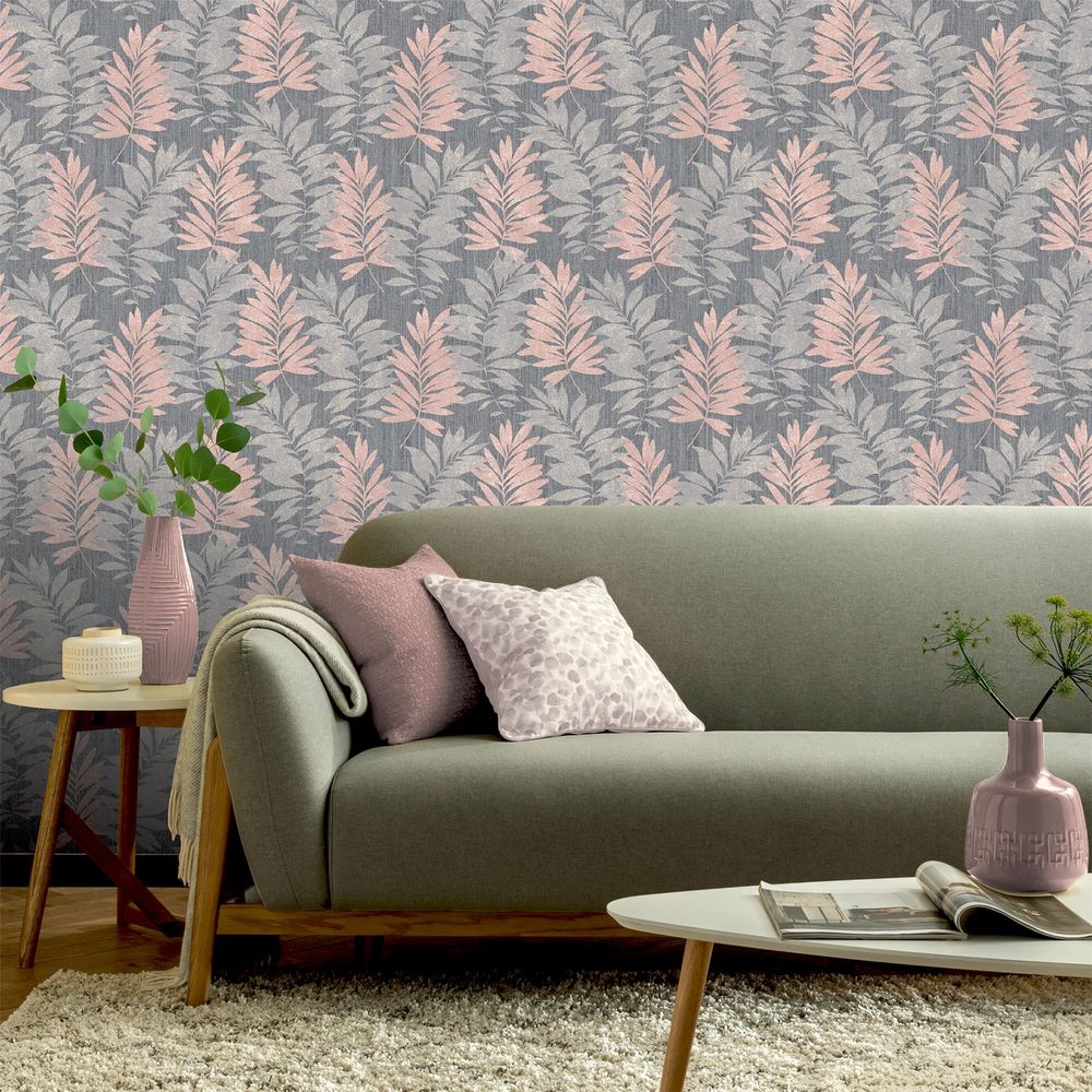 Luxury Stardust Palm Pink/Grey