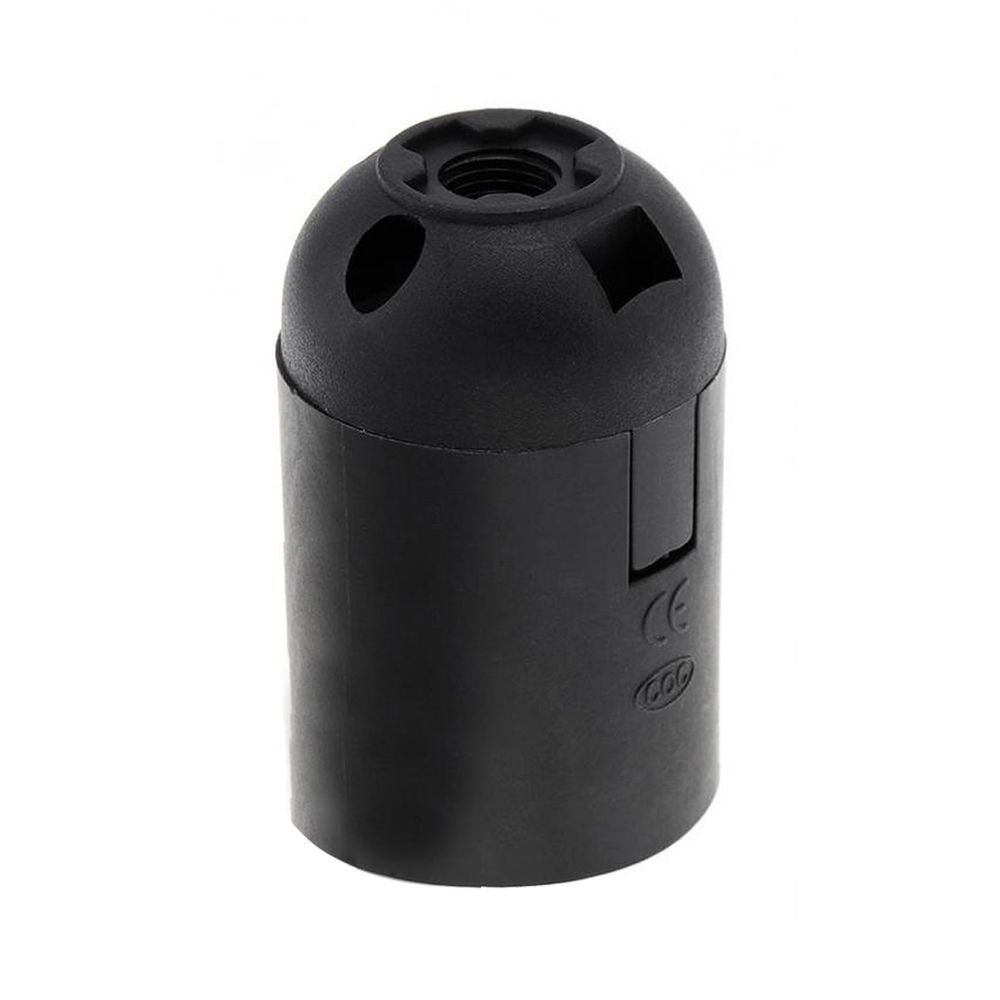 Black E27 Light Bulb Lamp Holder Socket for Pendant-Style Fixtures