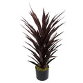 85cm Dark Red Yucca Plant - Artificial Silk, Lifelike & Stunning Décor