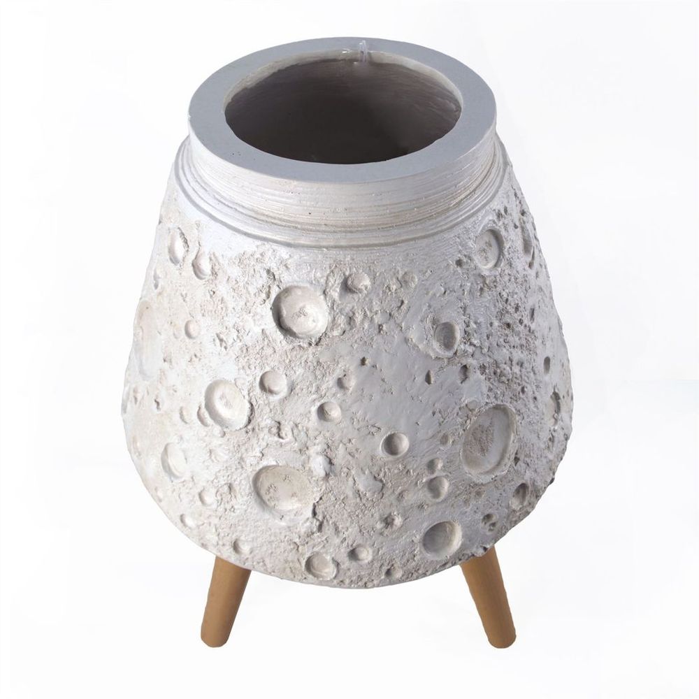 62cm x 40cm Large Lunar White Planter in White