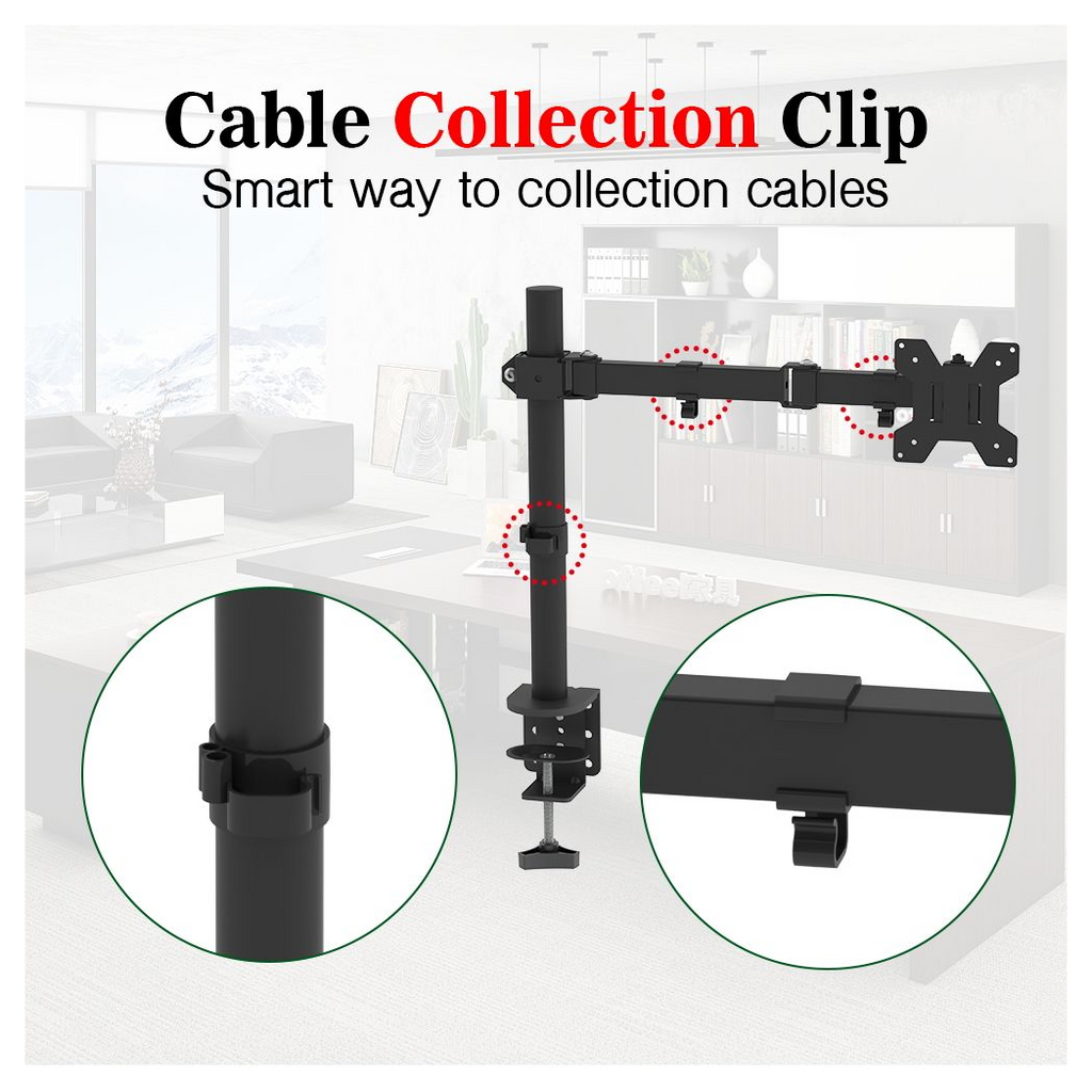 13-27 Inch Movable desktop TV stand TSND-02 Bearing 8Kg/Vese100*100/90° tilt/360° rotation/180° swivel
