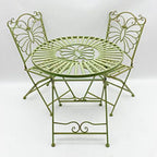 Leaf Green Bistro Set - Foldable, Sturdy, and Versatile - for Relaxing Outdoors