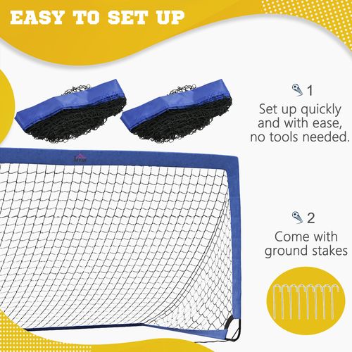 Football Goal Folding Outdoor with All Weather Net 6'x3