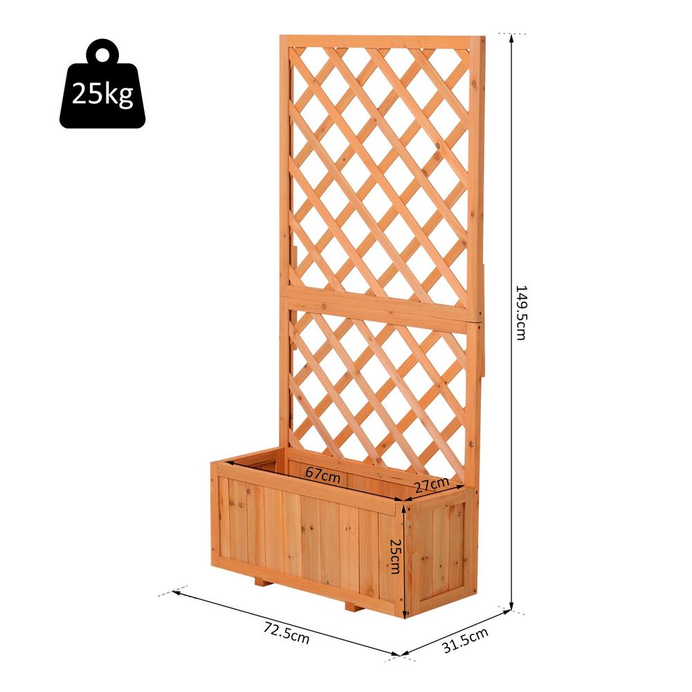 Wooden Garden Display Frame - Rot-Resistant Plant Stand