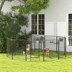 Durable 12-Panel Puppy Play Pen for Indoor/Outdoor Pet Exercise