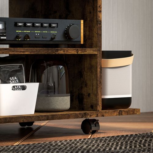 Modern TV Cabinet Stand Storage Shelves Table Mobile