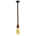 Vintage Ceiling Pendant Light 1m Brown Colour Hemp Rope Hanging Lamp Lights
