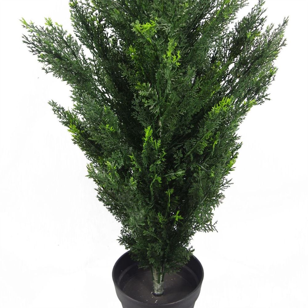 Ultra Realistic 4ft UV Resistant Artificial Cedar Tree - for Indoor/Outdoor Use