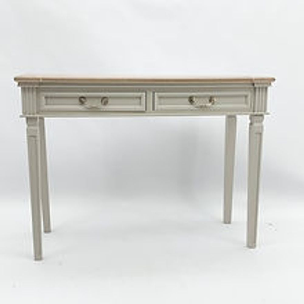 Wooden Hall Table - 90cm, Two Drawers
