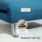 Single Folding 5 Position Convertible Sleeper Chair Sofa Bed