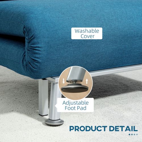 Single Folding 5 Position Convertible Sleeper Chair Sofa Bed
