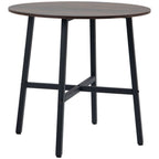 80cm Round Kitchen Table: Stylish, Space-saving, Steel Leg