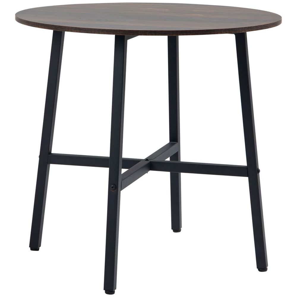 80cm Round Kitchen Table: Stylish, Space-saving, Steel Leg