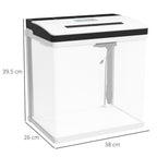 28L Glass Fish Tank, Filter, LED Lighting