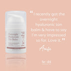 He-Shi Overnight Hyaluronic Self Tan Balm - 50ml for Relaxing Facial Night Tan