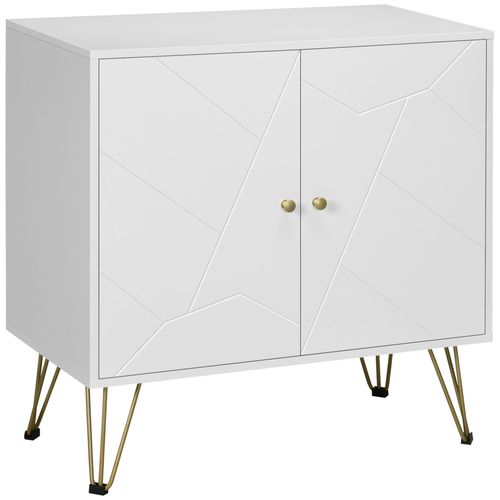 Storage Cabinet with Adjustable Shelves for Living Room - Freestanding