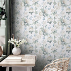 Keeka Floral Blue Cream