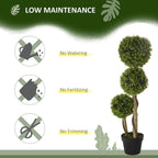 Faux Boxwood Ball Topiary - Indoor/Outdoor, 90cm