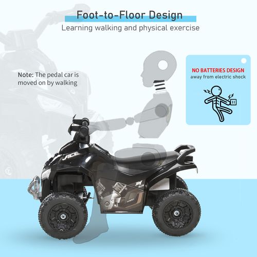 No Power Quad Toddler Ride on Car Foot-to-Floor Sliding