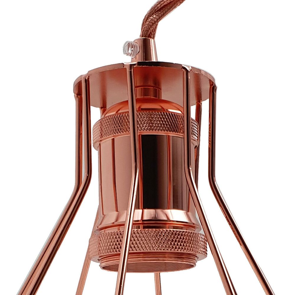 Vintage Industrial Metal Wire Cage Wall Lamp Guard Retro Light Shade Protection