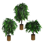 Large 120cm Tall Artificial Mango Tree, Realistic Foliage - for Homes & Offices