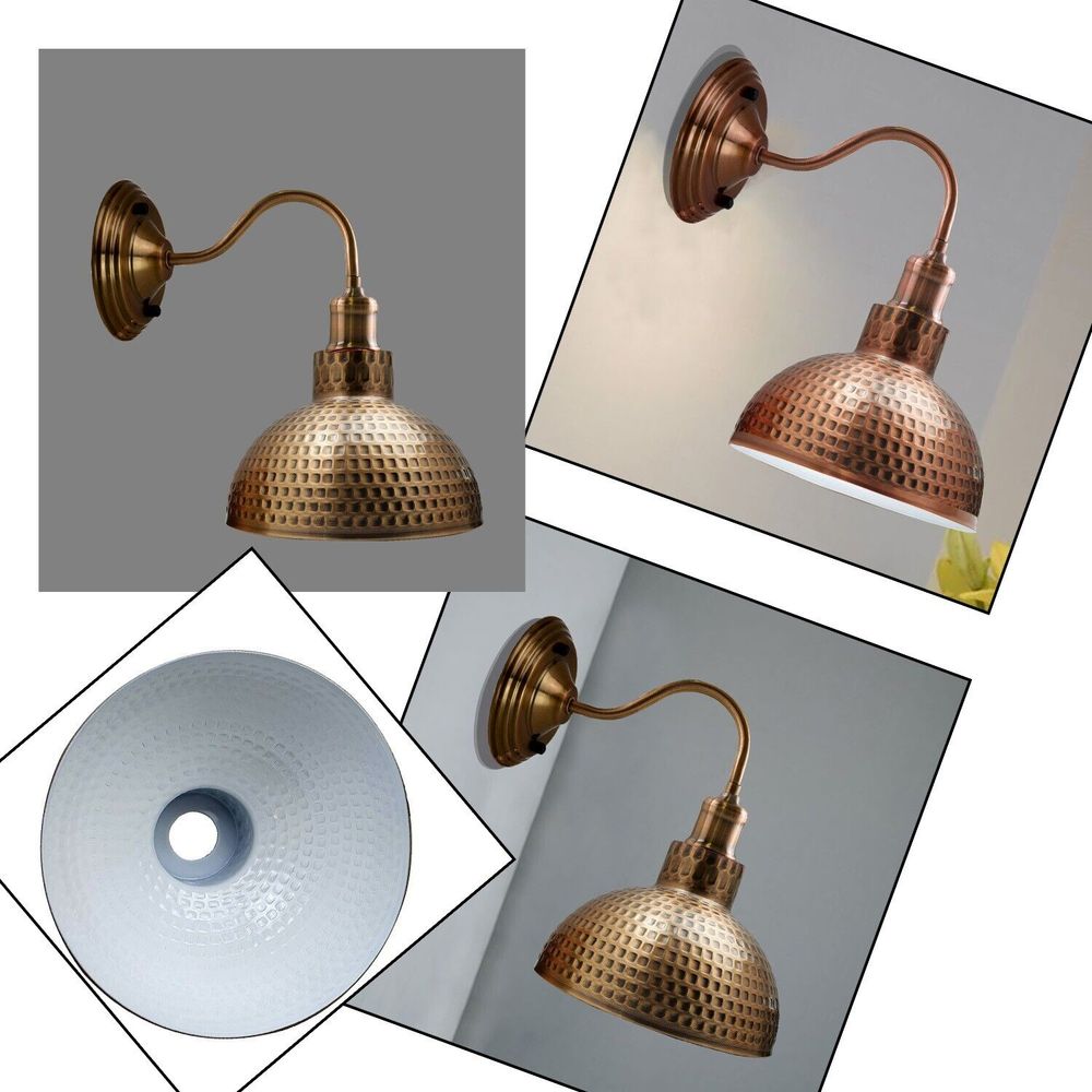 Retro Copper Wall Lights & Lamps - Antique Brass & Copper Sconces ~3678