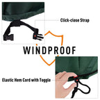 Durable 230x230cm Green Outdoor Furniture Cover - Heavy-Duty PVC Coated 600D Waterproof Protection