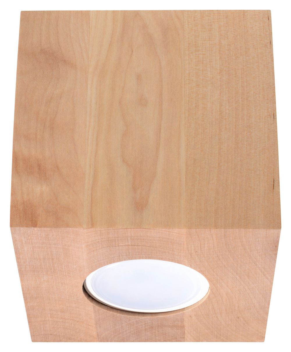 Natural Wood Boho LED Ceiling Lamp - GU10