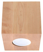 Natural Wood Boho LED Ceiling Lamp - GU10