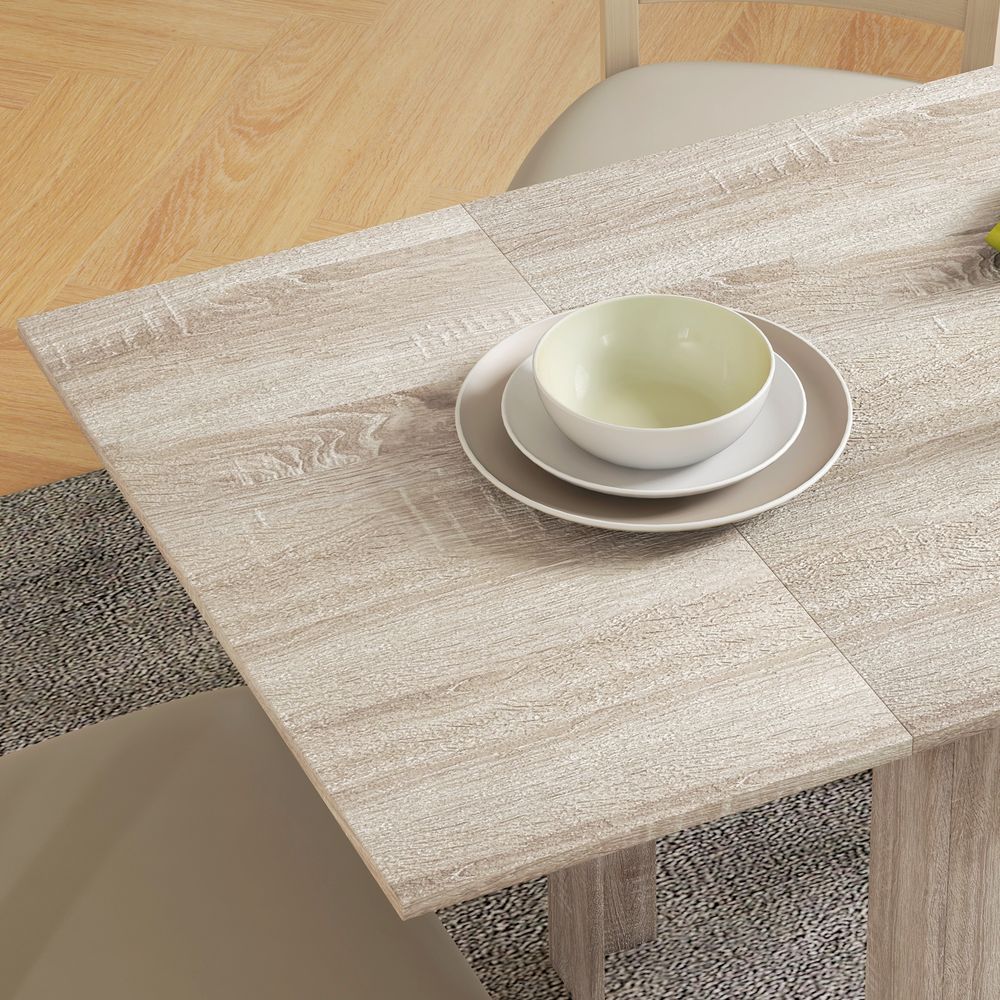 Folding Dining Table Extendable Kitchen Table - Drop Leaf Table for 2-4