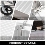 Portable Folding Wheelchair Ramp Scooter Mobility Stars w/ Carry Handle 4 Sizes with Multi Detail