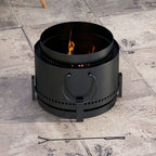 37cm Smokeless Wood Burning Firepit Metal Fire Pit, Black