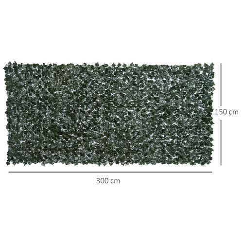 Artificial Leaf Hedge Panel Garden Fence Privacy Screen 1.5m x 3m