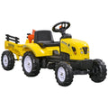 Pedal Go Kart Ride on Tractor with Shovel & Rake Four Wheels Child Toy