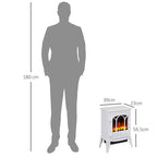 Electric Stove Heater LED Flame Effect 1000W/2000W