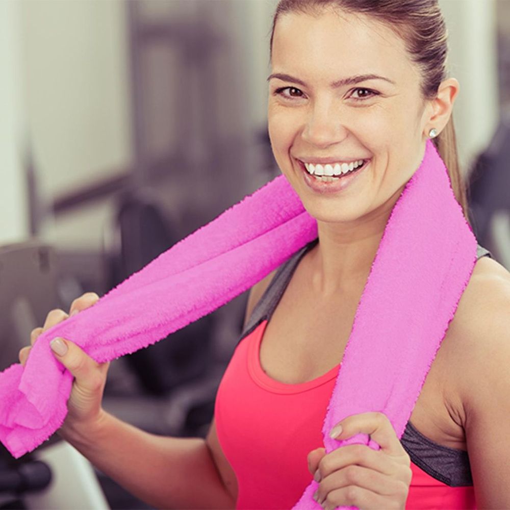 Pink Magic Fibre Towel - Compact & Lightweight - 130cm x 80cm - Small