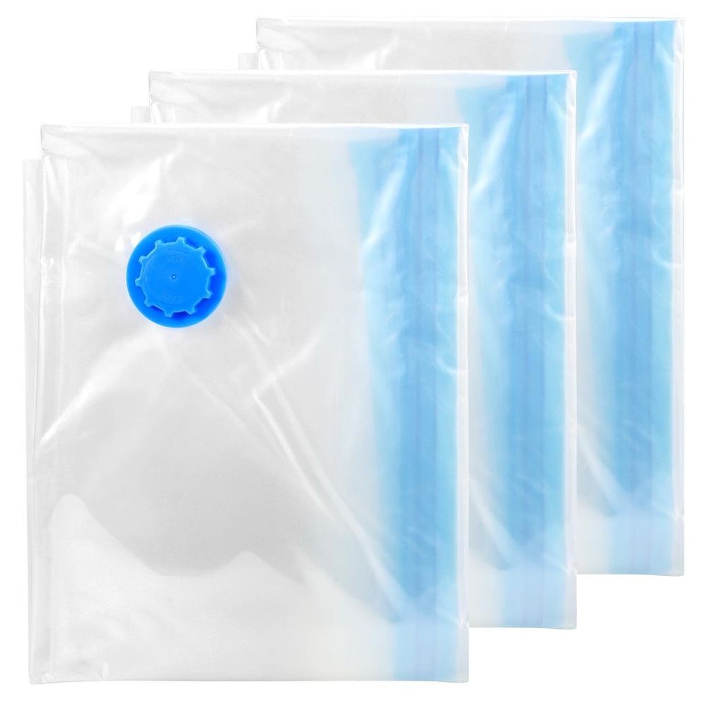 3pk 80cm x 100cm VACUUM BAGS - Protection, Airtight Seal, Easy to Use, Versatile, Reusable