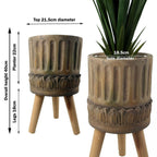 40cm x 21.5cm Zandi Roman Composite Large Planter