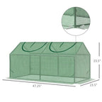 Mini Walk-in Greenhouse with Decorative Finish